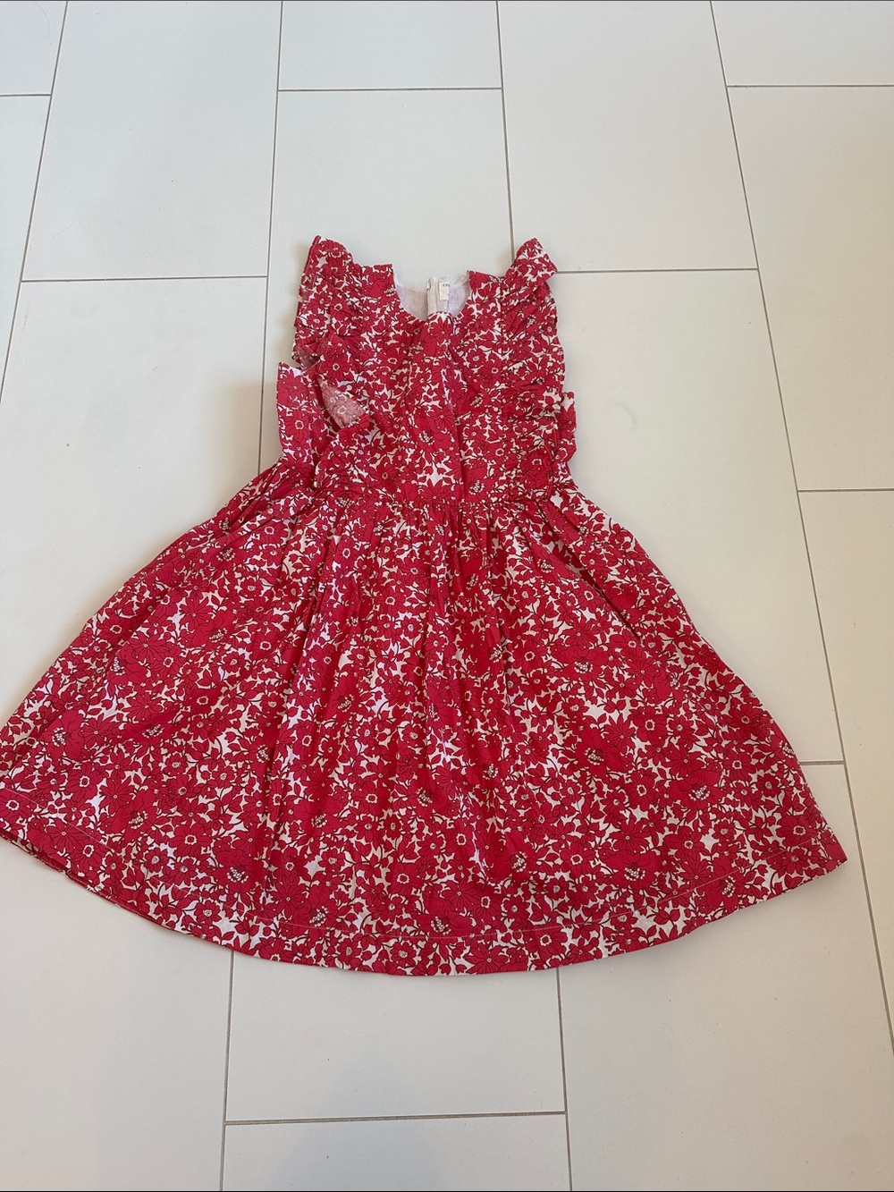 Crewcuts Pink Floral Ruffle Dress girls 10